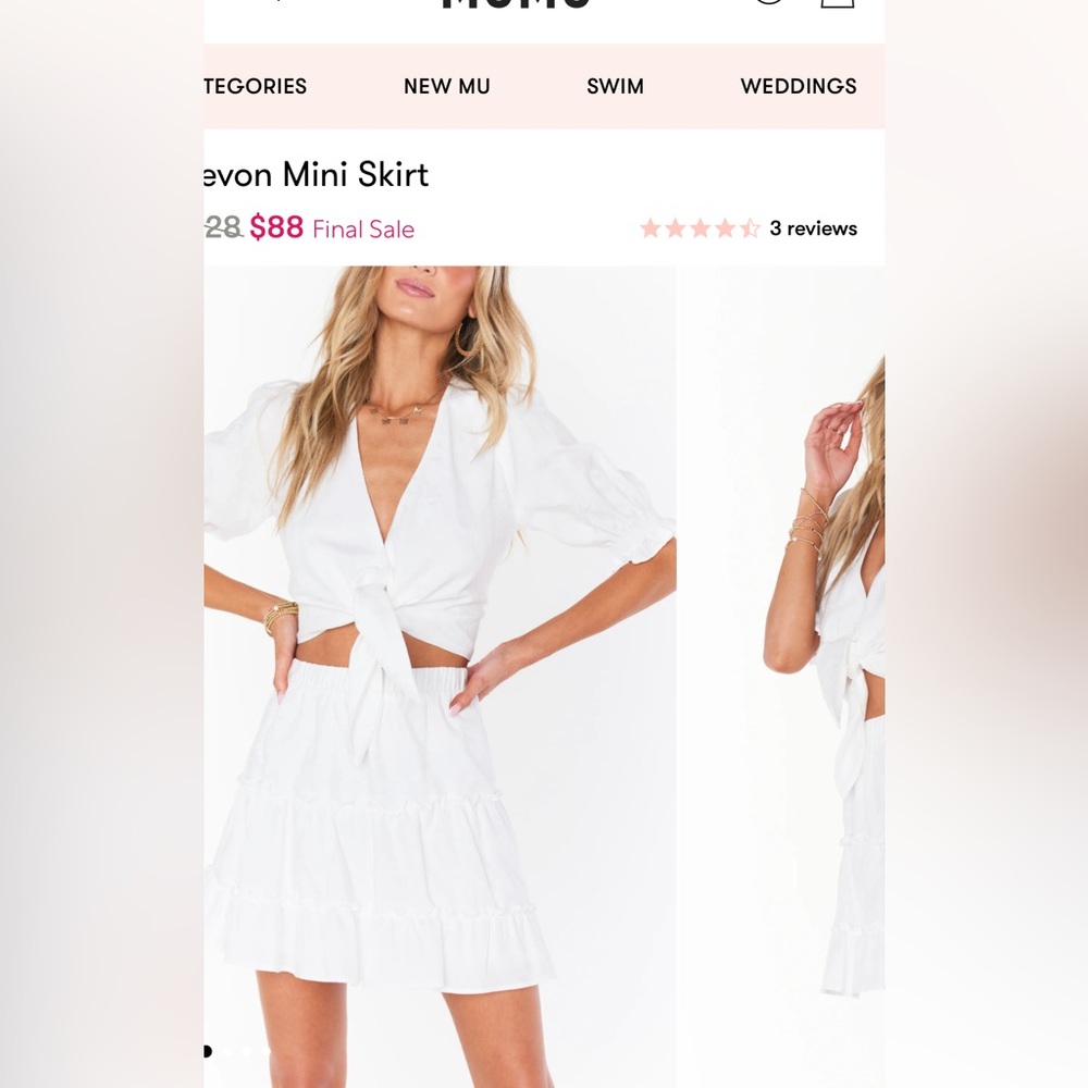 Show me your mumu Devon mini skirt